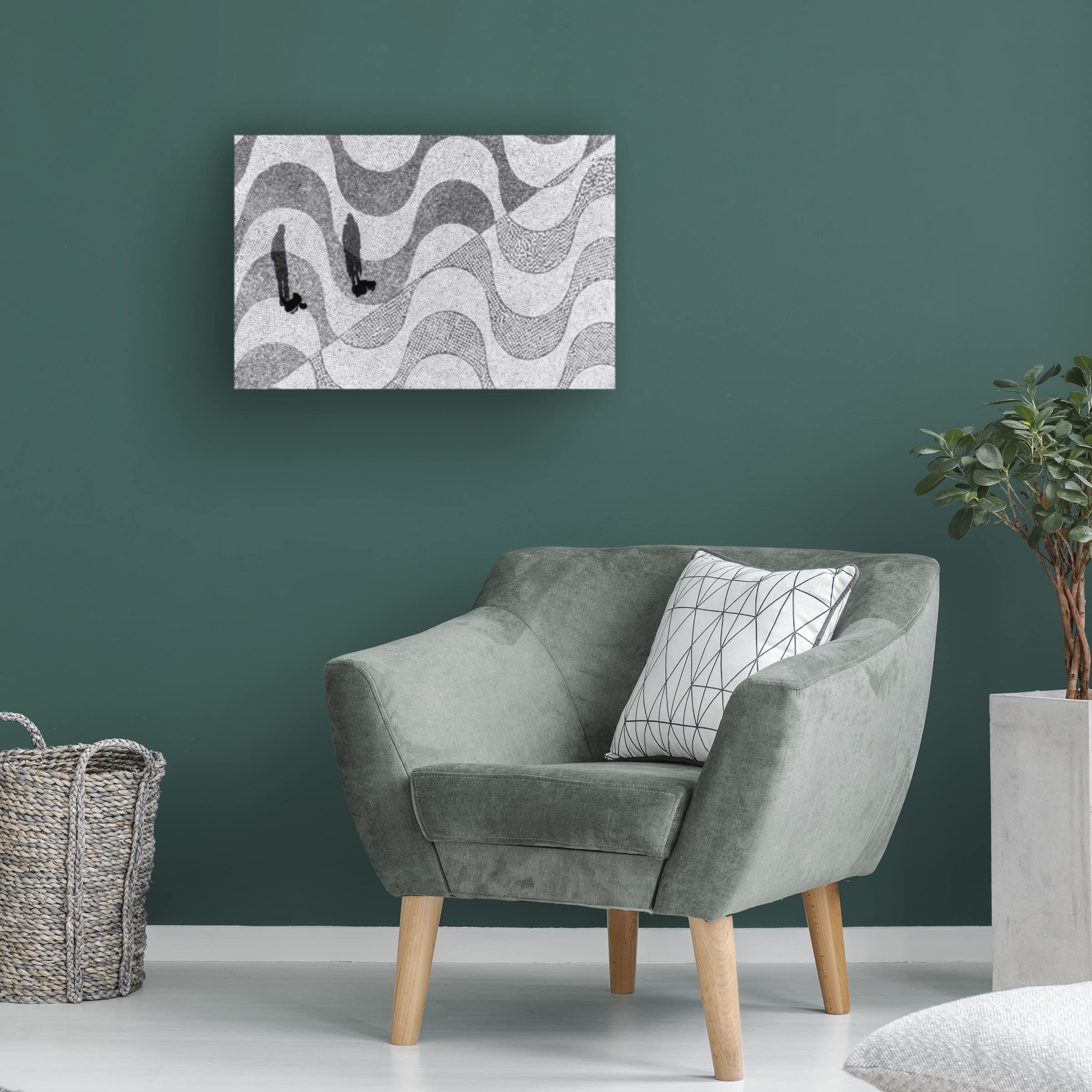Trademark Fine Art 'He And She' Canvas Wall Art by Tanja Ghirardini - Romantic Couple Painting for Living Room & Bedroom Decor