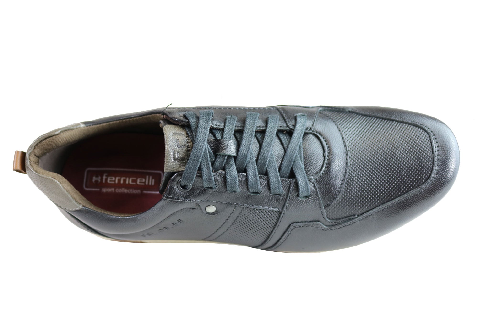 Ferricelli Oscar Men's Genuine Leather Lace-Up Casual Shoes - Handcrafted in Brazil - Perfect for Office, Dating & Everyday Wear