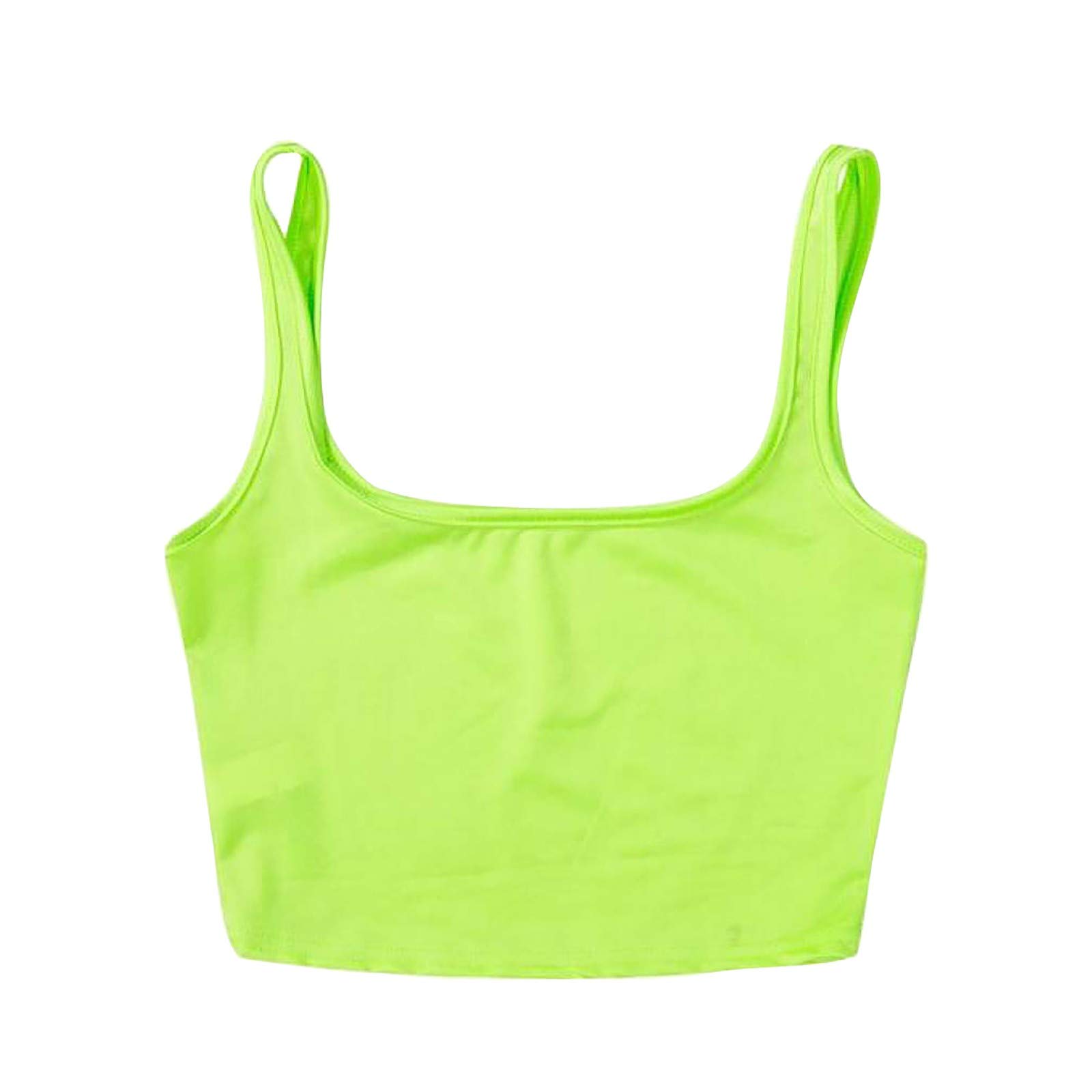 Women's Sleeveless V-Neck Vest Tank Top - Breathable Casual Stretch Bandage Workout Shirt for Yoga, Running & Summer Wear (Green, XL)