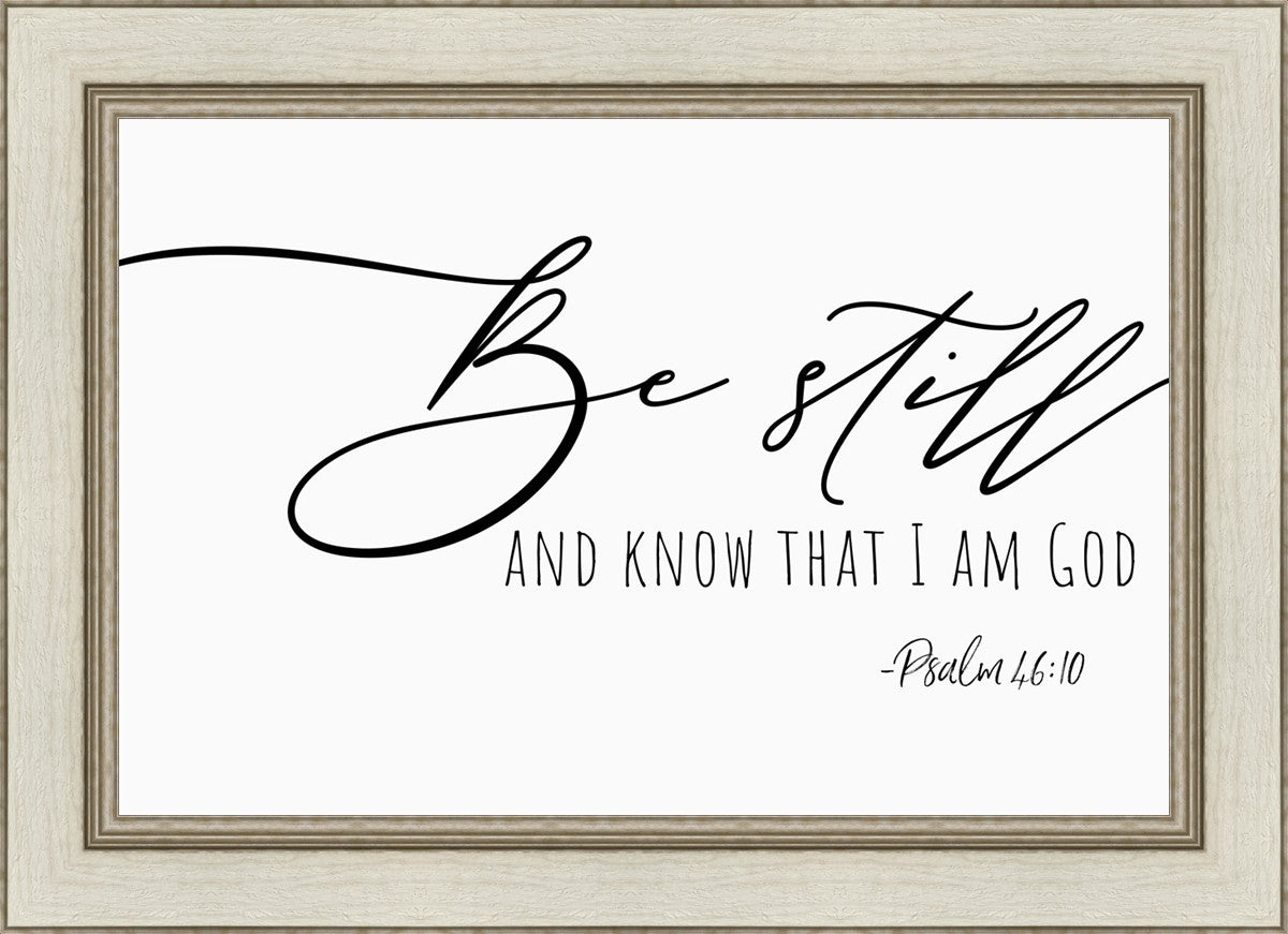 Be Still By Paige Tilly - Inspirational Wall Art Decor for Home & Office - Perfect for Living Room, Bedroom or Gift Giving