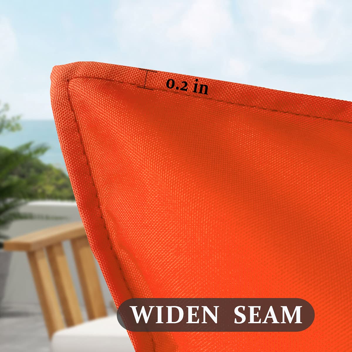 **2-Pack Waterproof Orange 20x20 Inch Outdoor Throw Pillow Covers - Decorative Patio Cushion Cases for Sofa, Garden, Camping & Poolside (No Insert Included)**