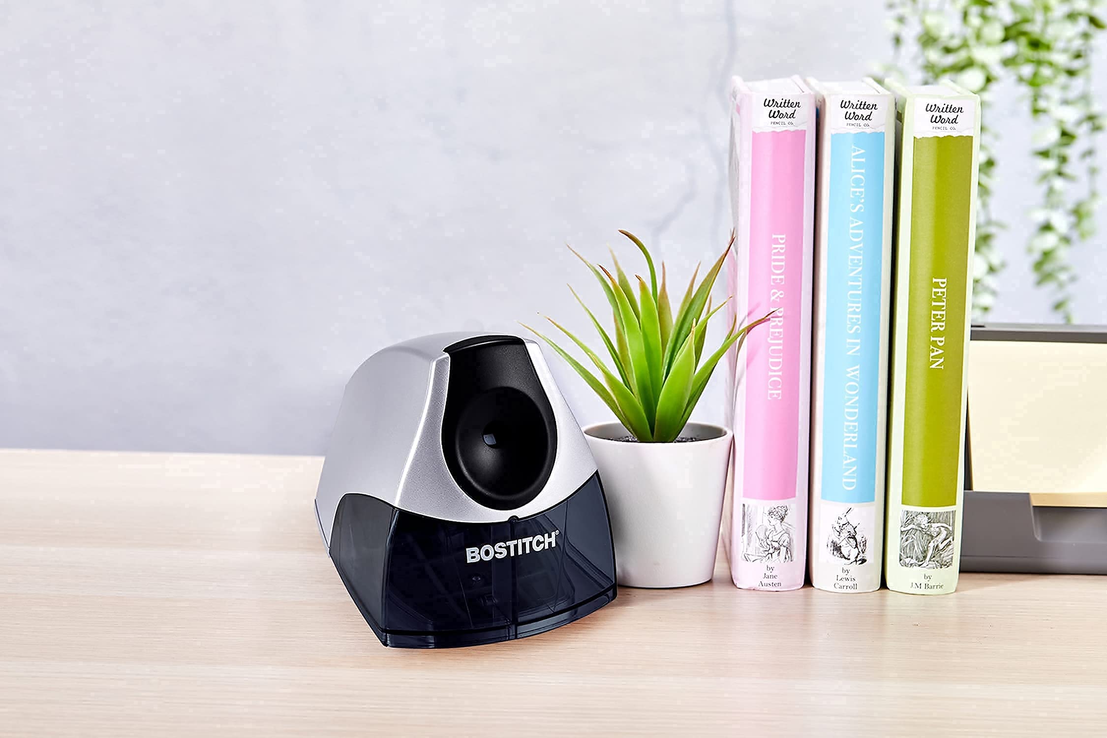 Bostitch Electric Pencil Sharpener - Automatic Powerful Motor for Fast Sharpening, Compact Design with Sharpening Tray & Safety Switch - Perfect for Home, School, and Office Use - Ideal for Students, Artists, and Professionals