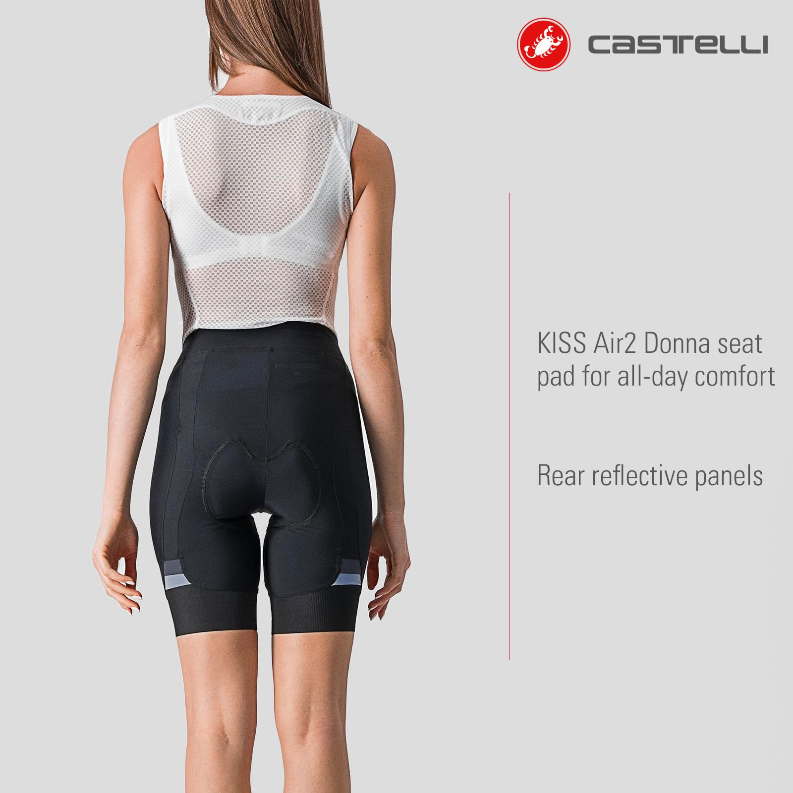 CASTELLI Women's Prima Cycling Shorts - Breathable & Comfortable for Road & Gravel Biking | Perfect for Long-Distance Rides & Outdoor Adventures
