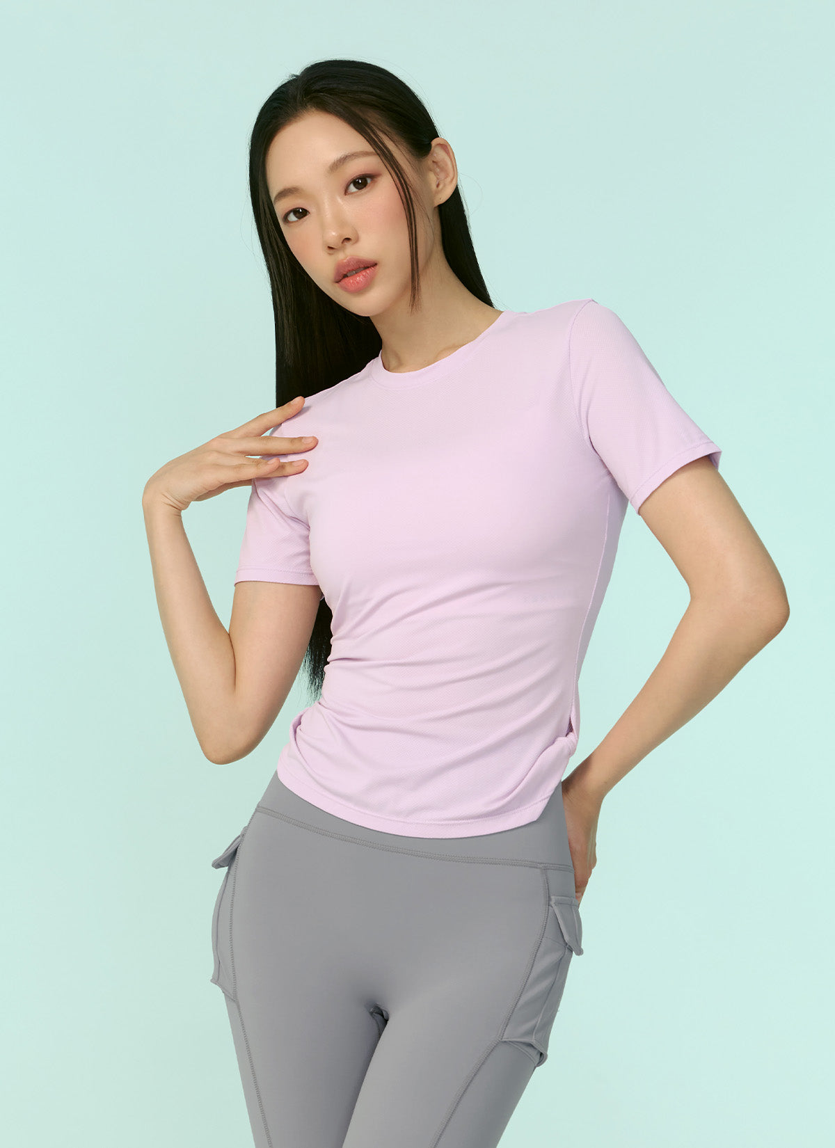 Breathable Air Mesh Side Twist Short Sleeve T-Shirt for Men - Perfect for Gym, Running & Outdoor Activities