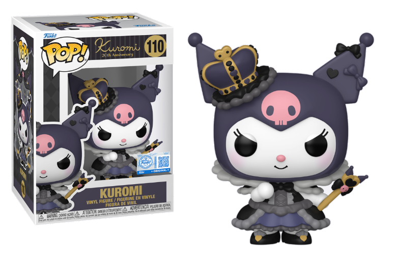 Kuromi 20th Anniversary Royal Outfit Funko Pop! Vinyl Figure (Chase Variant Possible) - Perfect for Anime Collectors & Sanrio Fans Display