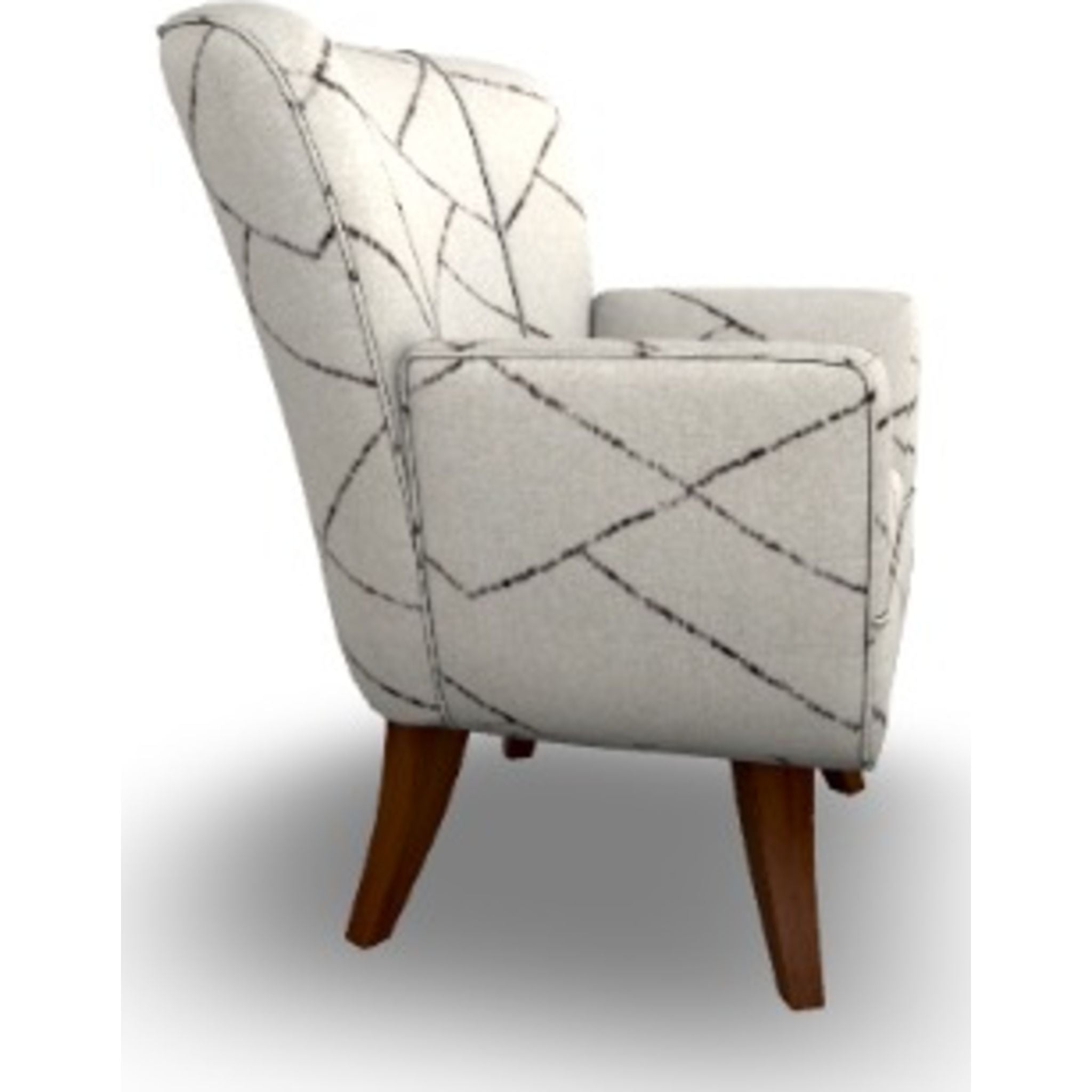Bethany Accent Chair in Parchment - Modern Upholstered Living Room Seating for Home Office & Lounge Decor