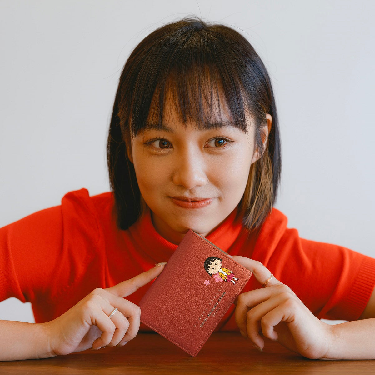 Samuel Ashley x Chibi Maruko Chan Genuine Leather Bifold Wallet for Men & Women - Perfect for Everyday Use, Travel & Gift Giving
