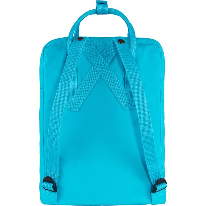Fjallraven Kanken Backpack - Water-Resistant 16L Laptop Backpack for School & Travel, Deep Turquoise Blue - Perfect for College Students, Hiking & Everyday Use
