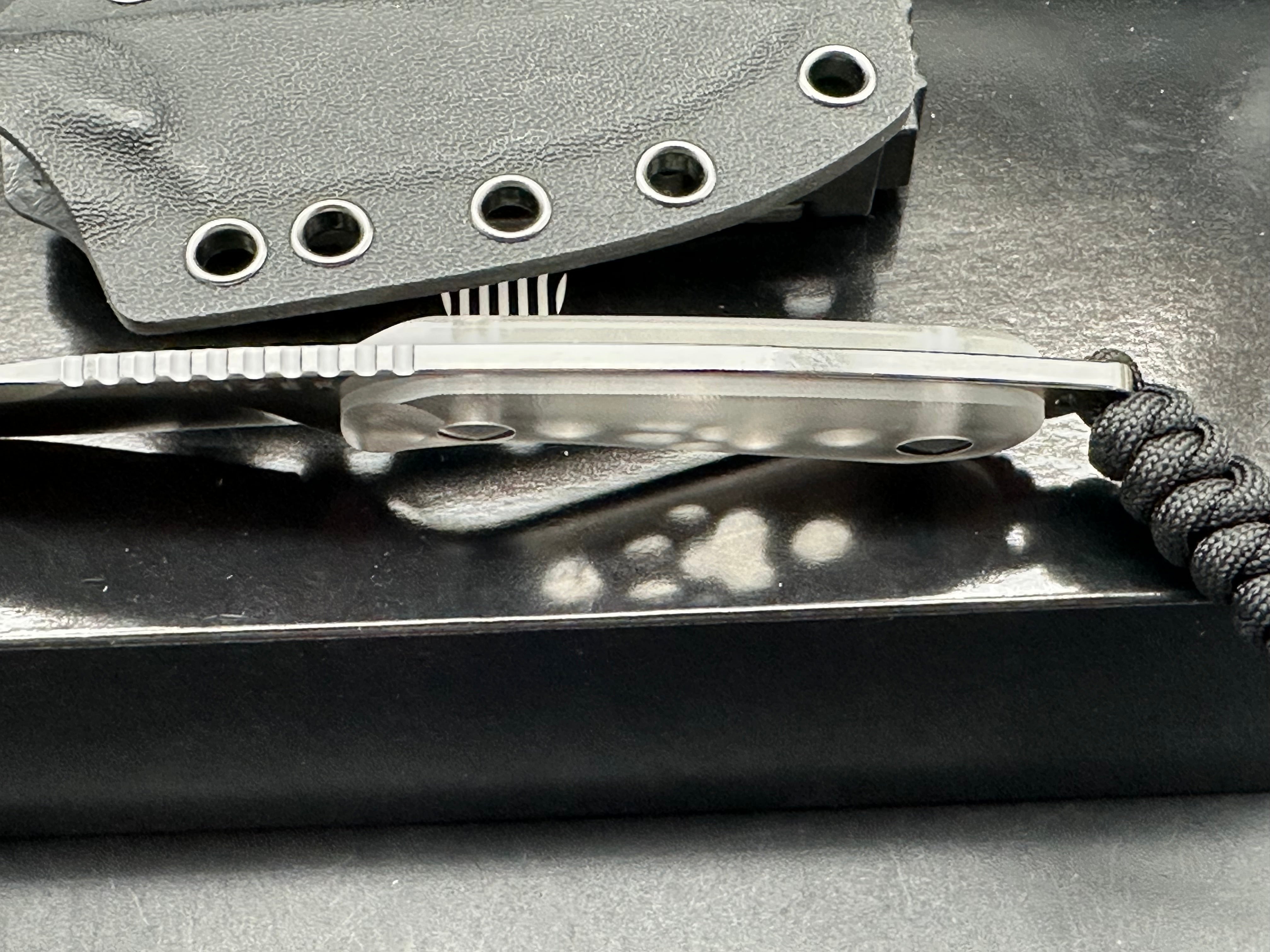 Kizer Buddy Ice Pocket Knife - Clear Acrylic Scales with AEB-L Stainless Steel Blade - EDC, Camping, Hiking & Outdoor Survival Tool