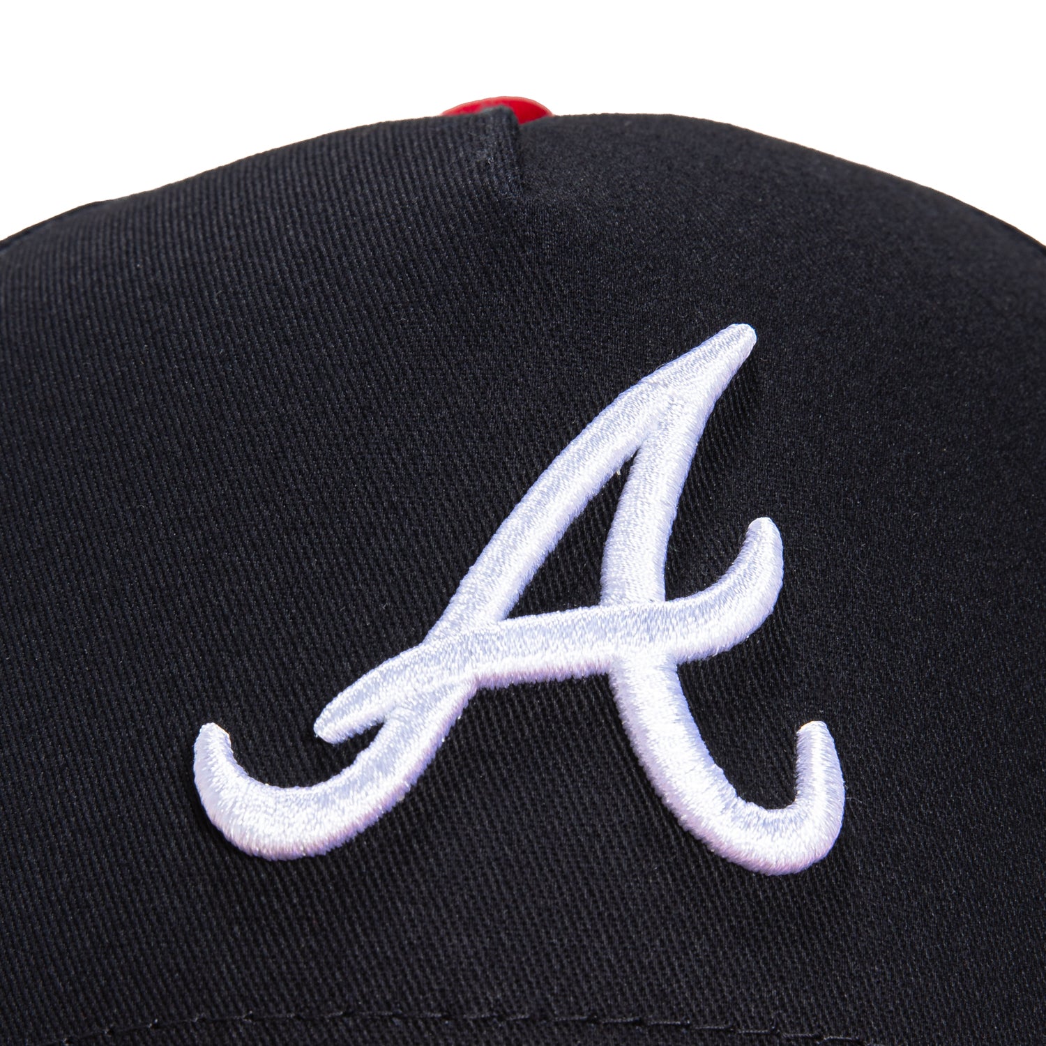 New Era 9Forty A-Frame Atlanta Braves Snapback Baseball Cap - Navy & Red - Official MLB Licensed Hat for Men & Women - Perfect for Games, Tailgating & Casual Wear