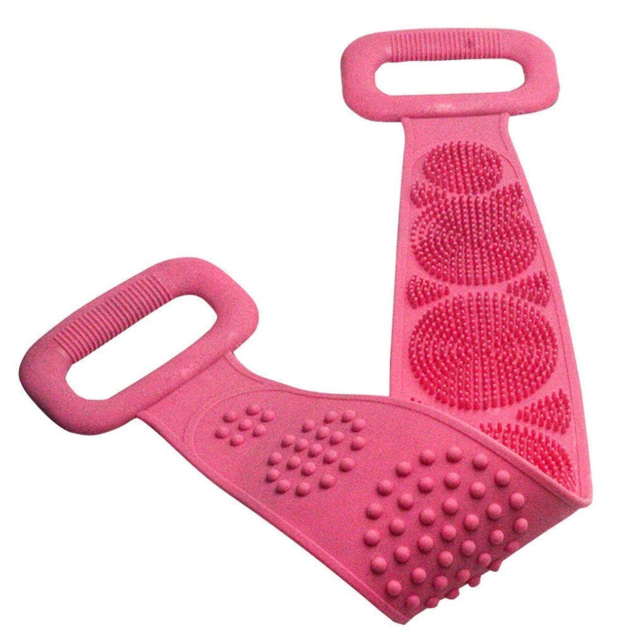 LAGET® Silicone Body Scrubber - Double Sided Back Scrub Brush for Deep Exfoliation & Dead Skin Removal - Massage & Skin Cleaning Bath Brush for Men & Women - Easy to Clean & Lathers Well (Multicolor) - Perfect for Shower, Bath & Spa Relaxation