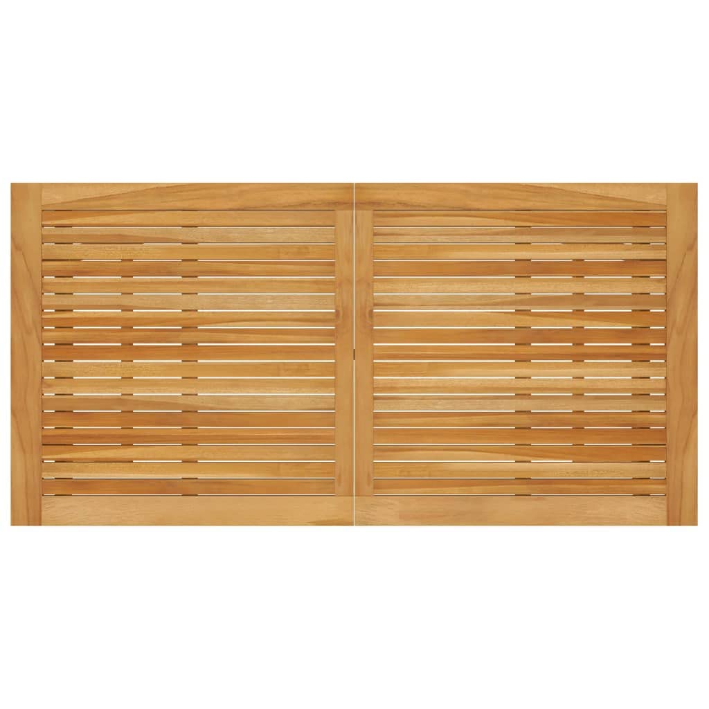 **vidaXL Solid Acacia Wood Rectangular Patio Bar Table - Durable Indoor & Outdoor Wooden Dining Table with Oil Finish - Brown, 55.1