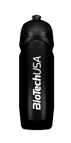 BioTechUSA 750ml Black Water Bottle - BPA Free, Leak Proof Sports & Gym Accessory for Fitness, Running, Hiking & Outdoor Activities