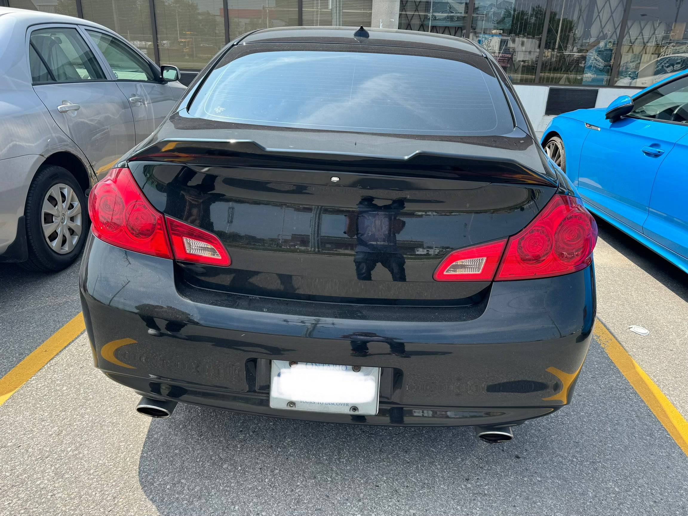 2009-2015 Infiniti G35 G37 4-Door Sedan PSM Style Rear Trunk Spoiler Wing Lip - Glossy Black - Enhance Your Car's Sporty Look for Street Racing & Car Shows