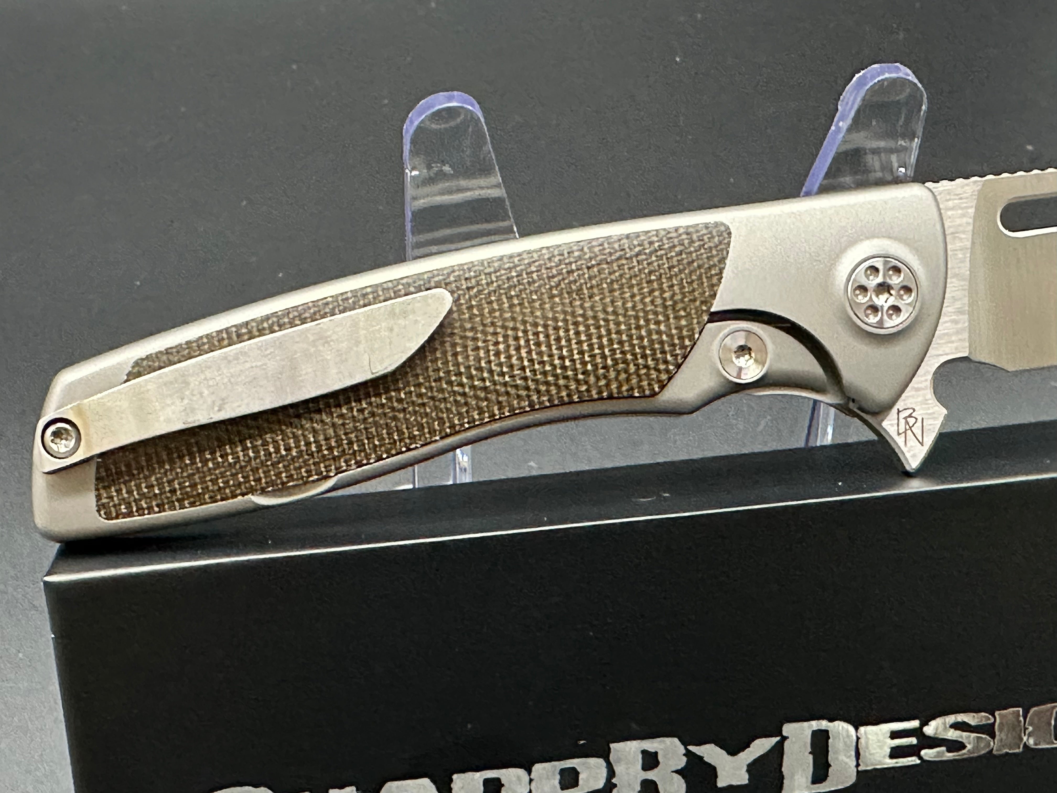 Sharp by Design Mini Evo Drop Point Knife - Premium EDC Folding Pocket Knife for Outdoor, Camping & Everyday Carry | Tactical Utility Blade with Ergonomic Grip