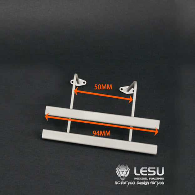 95/135/145/155MM Metal Side Bumper Guard Rail Set for LESU RC 1/14 Dumper Truck - Left & Right Replacement Parts for Tractor Car Model Upgrades | DIY Construction Vehicle Accessories for Off-Road Play & Display Collection