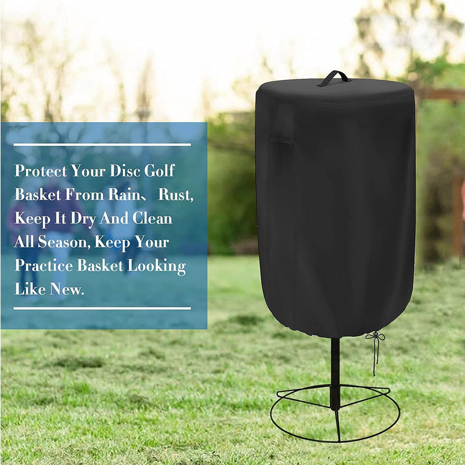 Best Disc Golf Accessories - Portable Disc Golf Basket, Disc Golf Rack & Frisbee Golf Baskets | Golf Bag Cover & Disc Golf Net | Perfect for Backyard, Park & Tournament Practice