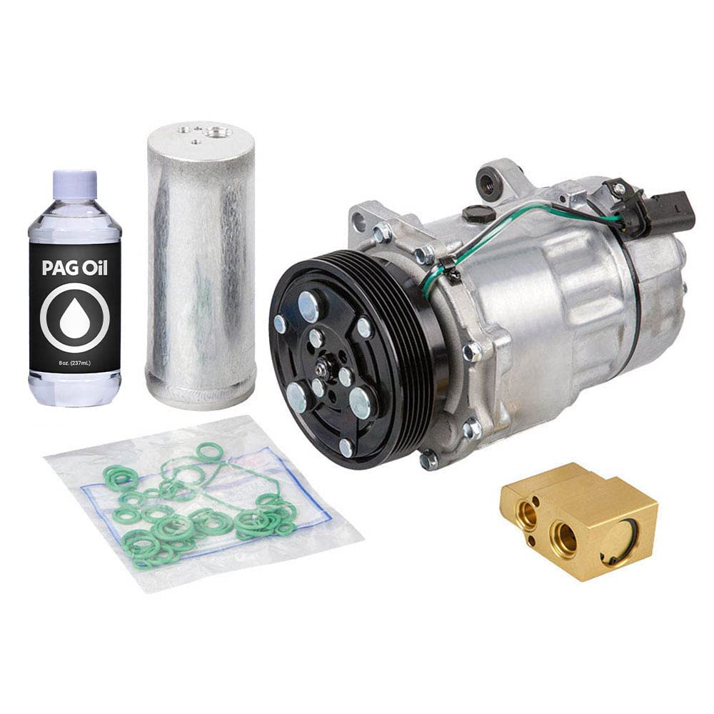 Volkswagen VW Golf & Jetta Mk4 AC Compressor & A/C Kit with Drier Filter, Expansion Valve, PAG Oil & O-Rings - BuyAutoParts 60-80109RK - Perfect for AC System Repair & Maintenance