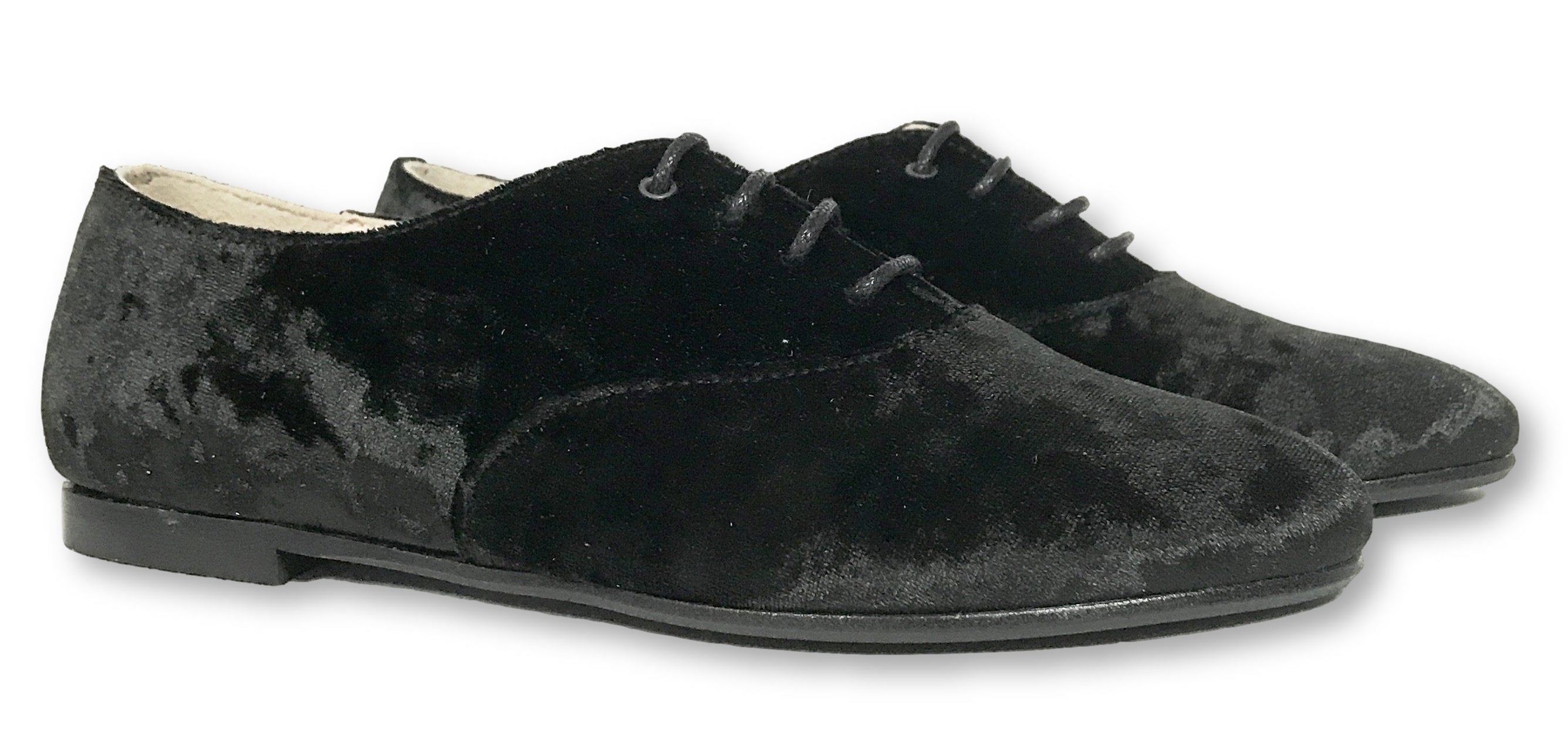 Beberlis Black Velvet Oxford Shoes for Men - Classic Formal Dress Shoes for Weddings, Business & Office Wear - Comfortable Slip-Resistant Sole