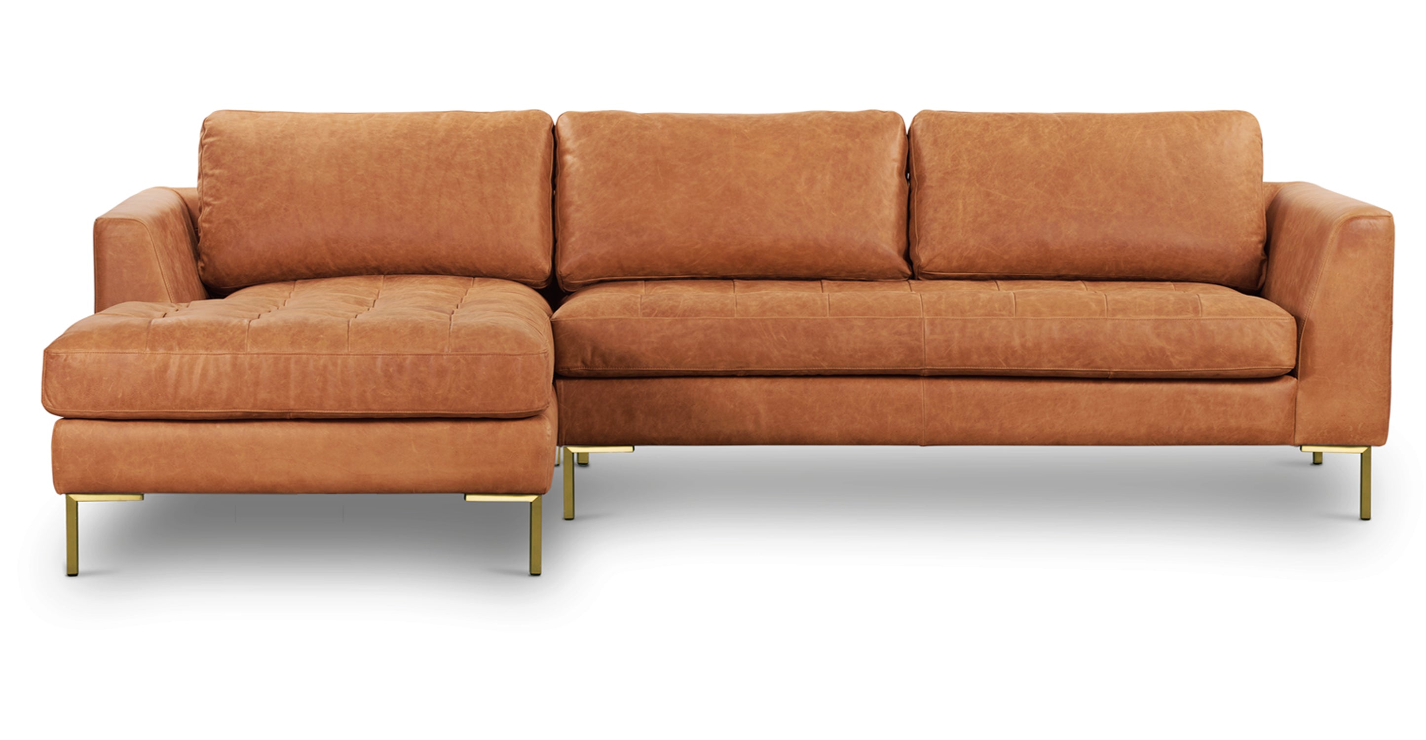 Modern Left Facing Sectional Sofa with Reversible Chaise - Comfortable L-Shaped Couch for Living Room, Family Room & Small Spaces - Perfect for Movie Nights & Relaxing