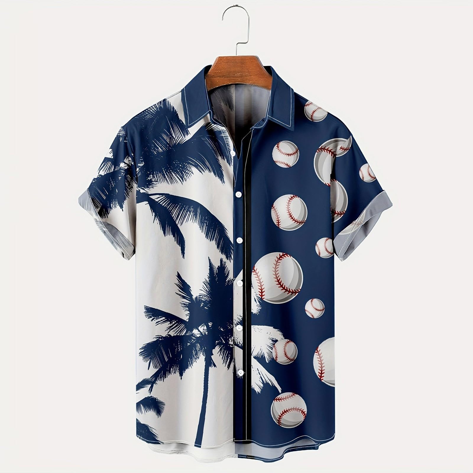 Men's Hawaiian Shirt - Tropical Short Sleeve Button Down Beach Shirt for Summer Vacation, Luau Party & Casual Wear | Breathable & Stylish Aloha Shirt