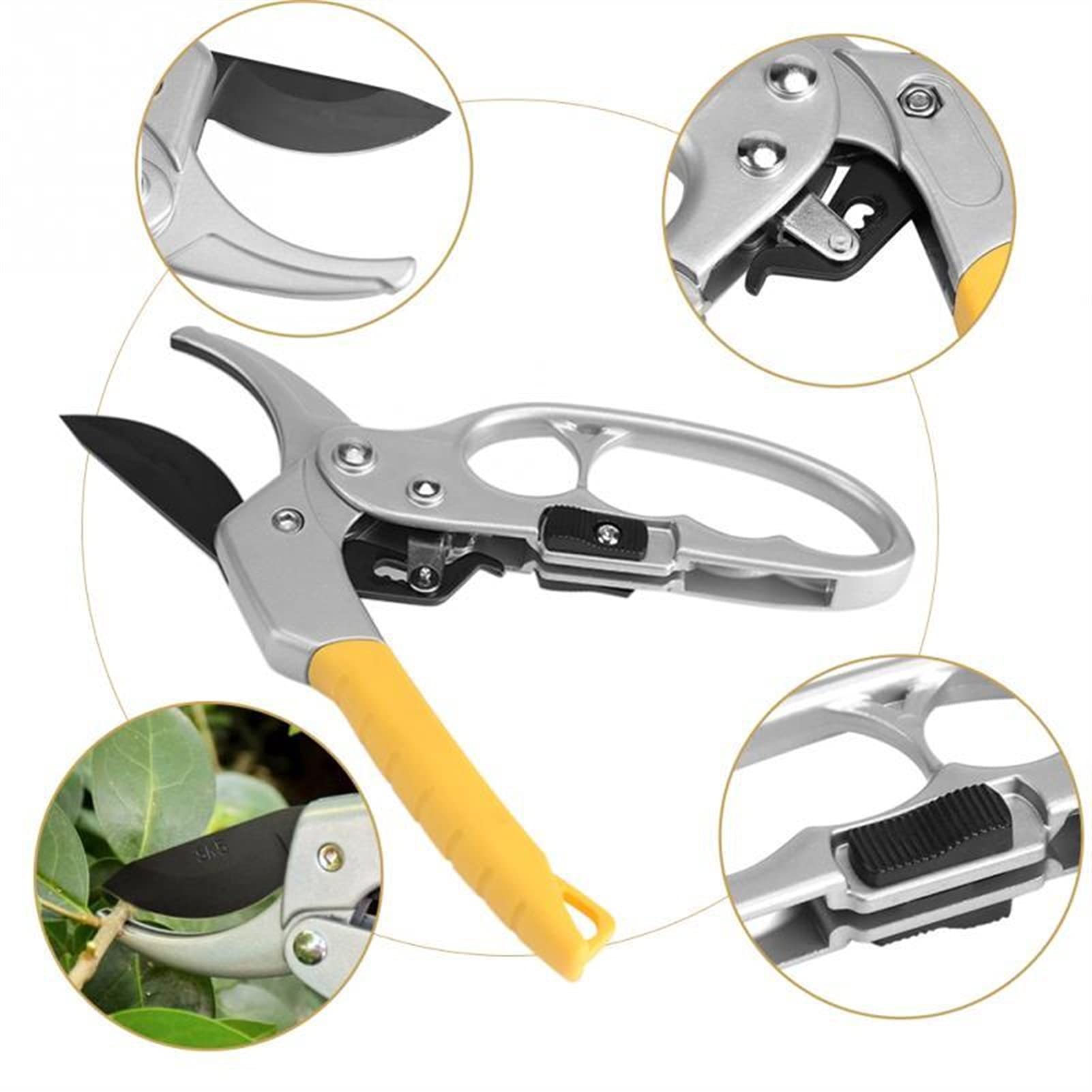 Premium High Carbon Steel Garden Pruning Shears - Professional Gardening Scissors for Plants, Branches & Trimming | Ideal for Home Gardeners, Landscaping & Outdoor Plant Care