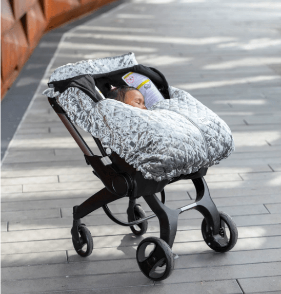 7AM Enfant Baby Car Seat Cocoon for Infants 0-12 Months - Soft & Warm Winter Car Seat Cover for Safe & Cozy Travel