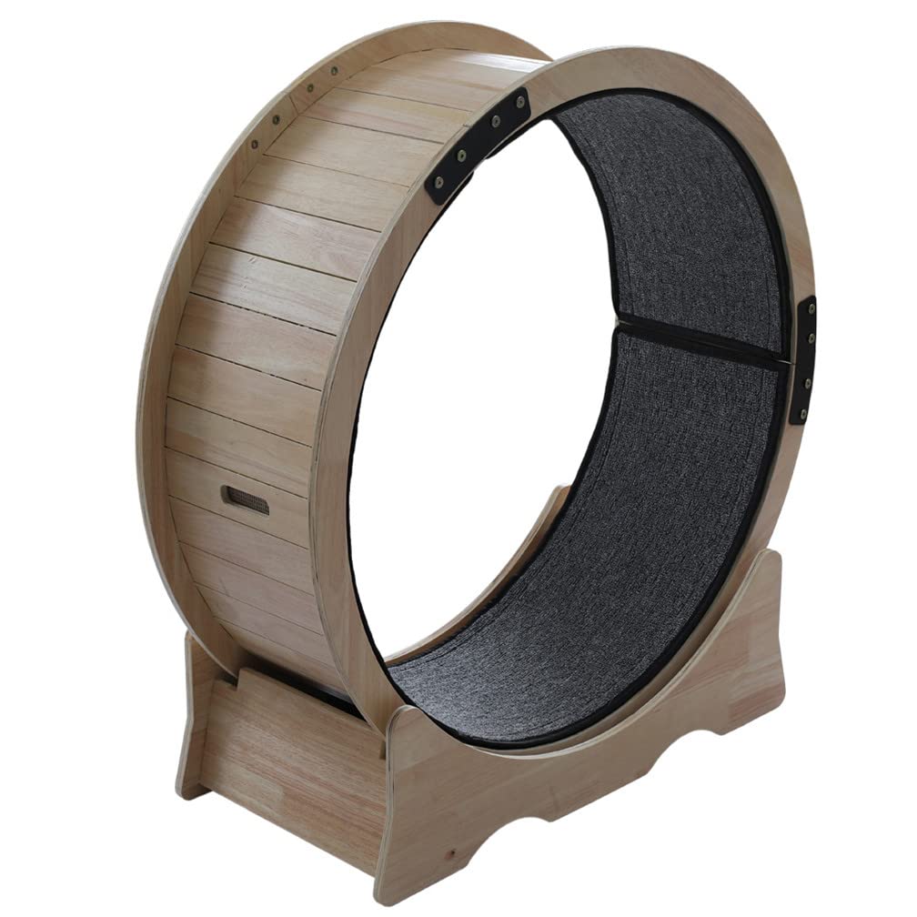 Premium Cat Exercise Wheel - Interactive Workout Toy for Indoor Cats | Fun Fitness Trainer for Active Play & Weight Management - Perfect for Small Apartments & Playrooms