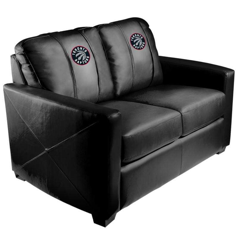 NBA Team Logo Stationary Loveseat - Comfortable Two-Seater Sofa for Living Room, Game Room & Man Cave Decor