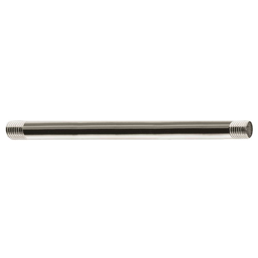Moen 12-Inch Straight Shower Arm in Polished Nickel (226651NL) - Perfect for Bathroom Renovations & Modern Shower Installations