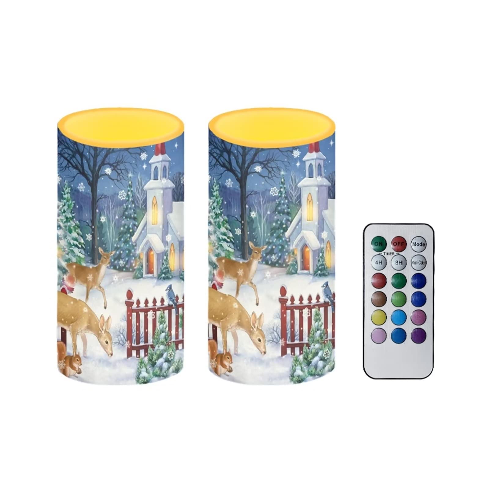 Flameless LED Candles with Remote & Timer - Christmas Decor for Home