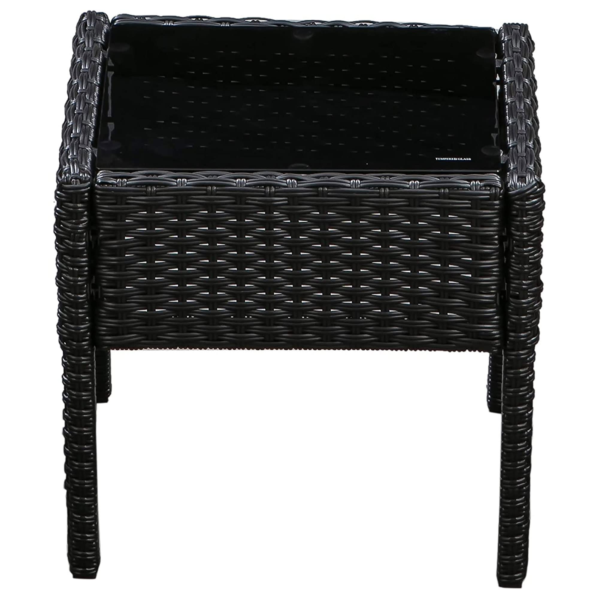 Melody Wicker Patio Chat Set - Outdoor Rattan Furniture for Patio, Garden, or Balcony - Perfect for Relaxing & Entertaining Guests