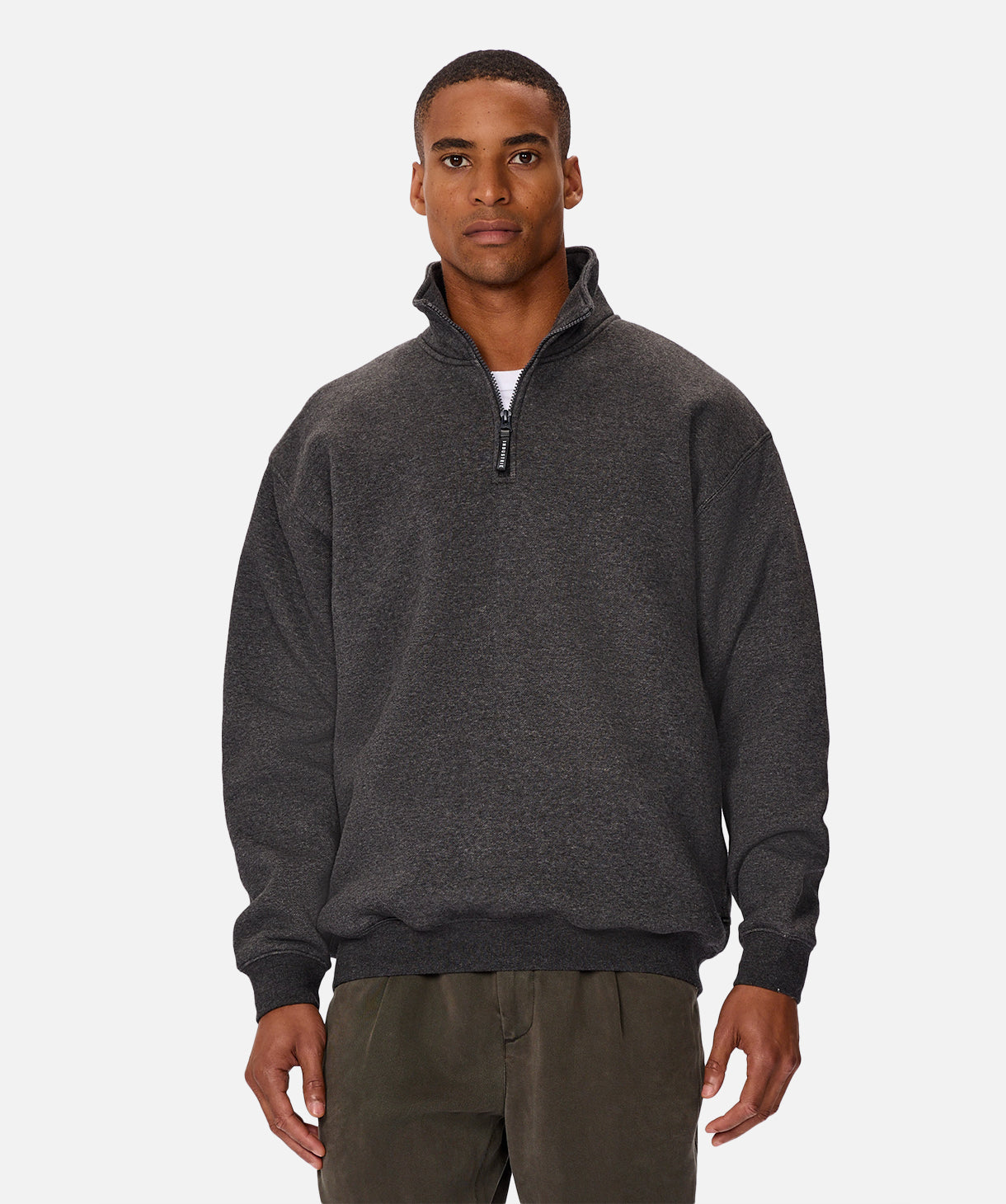 Staunton Tracktop Men's Athletic Jacket - Charcoal Marl Grey for Running, Gym & Outdoor Workouts