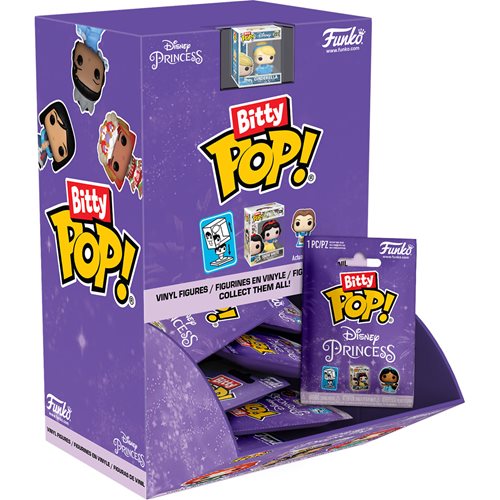 Bitty Pop! Disney Princess Blind Pack - Collectible Mini Figures for Kids, Perfect for Birthday Gifts & Party Favors | Disney Merchandise & Toy Collection