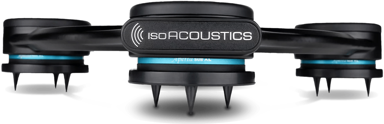 Iso Acoustics Aperta Sub Isolation Stand - Premium Subwoofer Stabilizer for Home Theater & Studio Audio Systems - Reduce Vibrations & Improve Bass Clarity for Music, Movies & Gaming