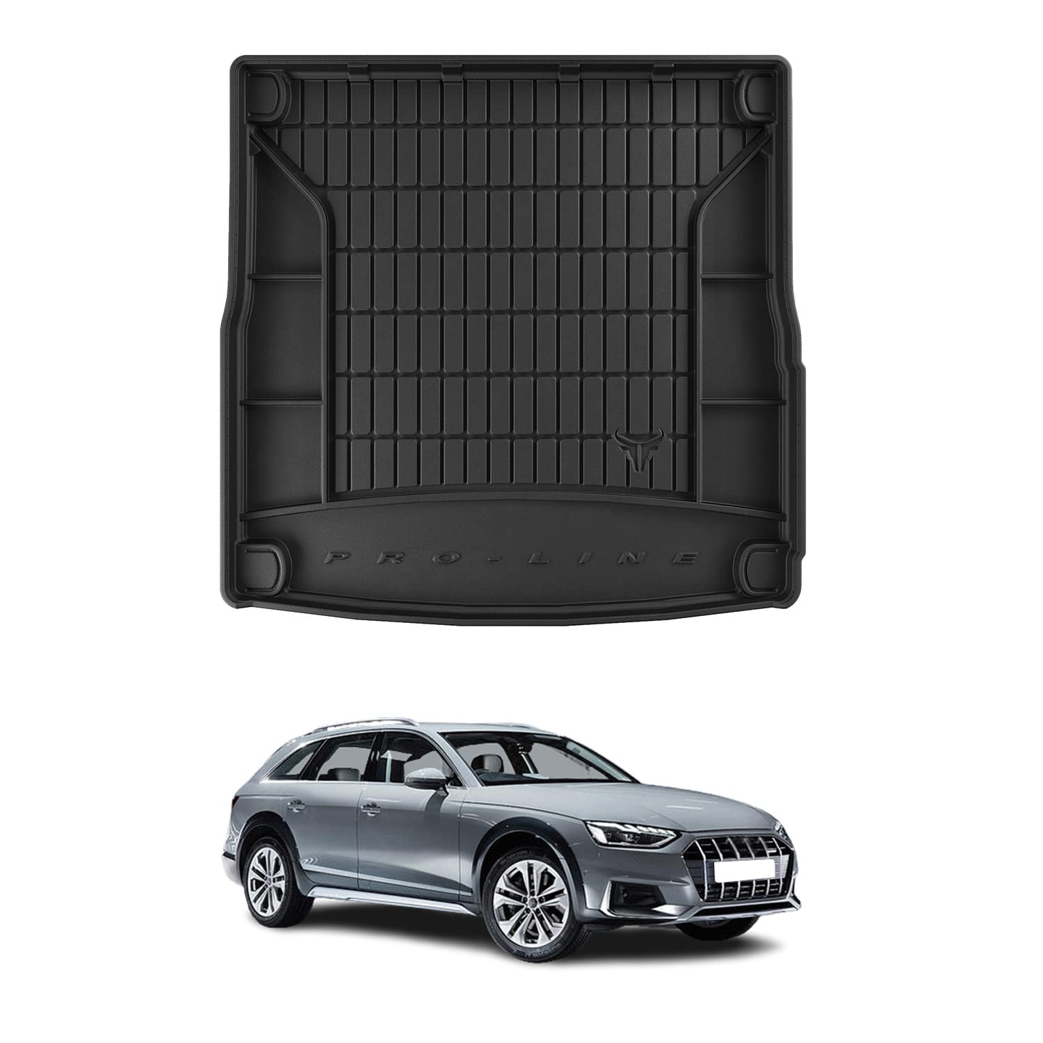 Premium 3D Molded Trunk Mats for Audi A4 B9 Allroad Wagon (2016-2023) - Heavy Duty TPE Rubber Cargo Liner | All-Weather Protection | Odorless & Durable | Perfect for Road Trips, Grocery Hauling & Pet Transport