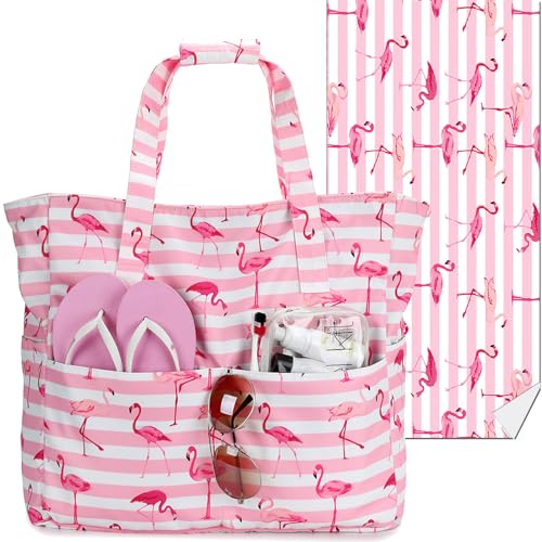 Beach Towel-flamingo Pink