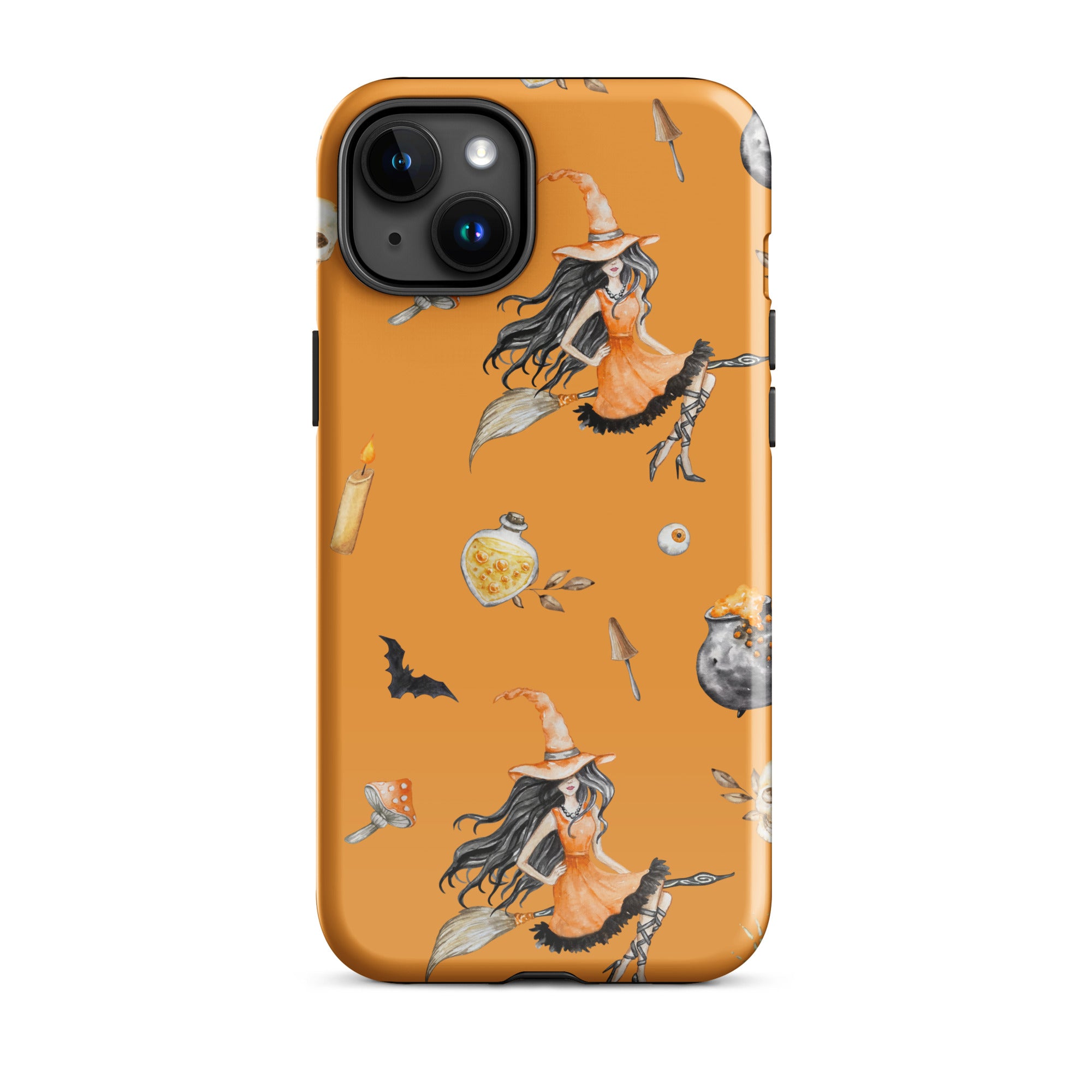 Premium Witch's Broomstick iPhone Case - Durable Protective Cover for iPhone 13/14/15 Pro Max - Perfect for Halloween, Cosplay & Witch-Themed Parties