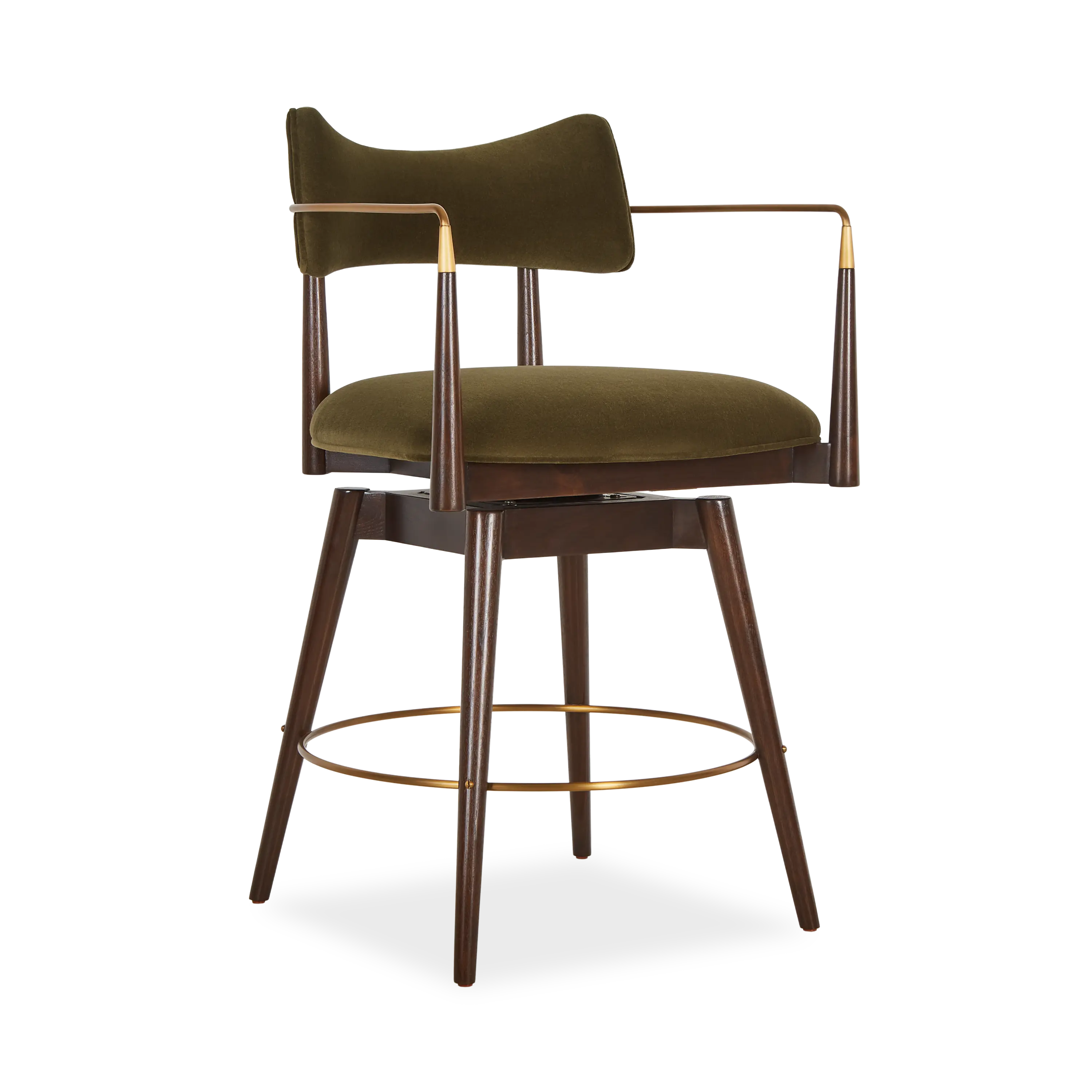Durrant Swivel Counter Stool - Adjustable Height Bar Stool with 360° Rotation for Kitchen Island, Breakfast Nook & Home Bar - Modern Dining Stool for Comfortable Seating
