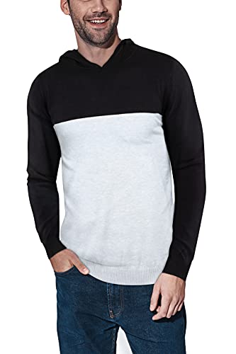 Black & Heather Grey Colorblock