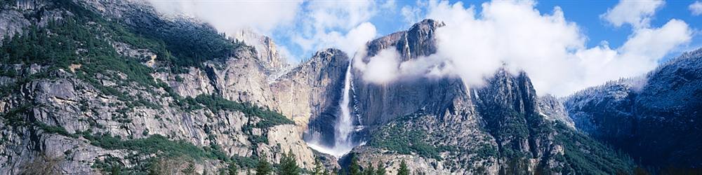 Walls 360 Peel & Stick Removable Wallpaper Mural - Yosemite Falls California Landscape (36