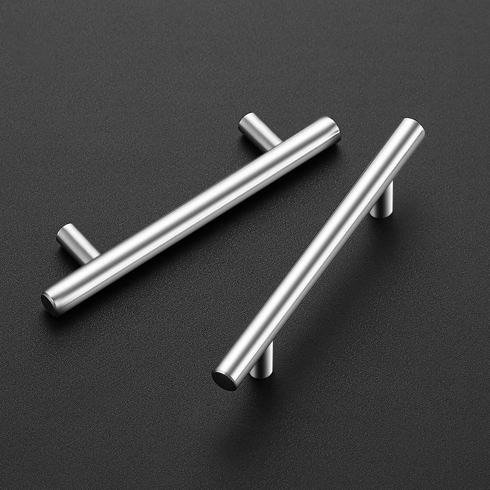 Ravinte 30 Pack Brushed Nickel Cabinet Handles - 3 Inch Hole Center Kitchen Cabinet Pulls - Durable Hardware for Drawers, Cupboards, and Cabinets - Perfect for Modern Kitchen and Bathroom Upgrades