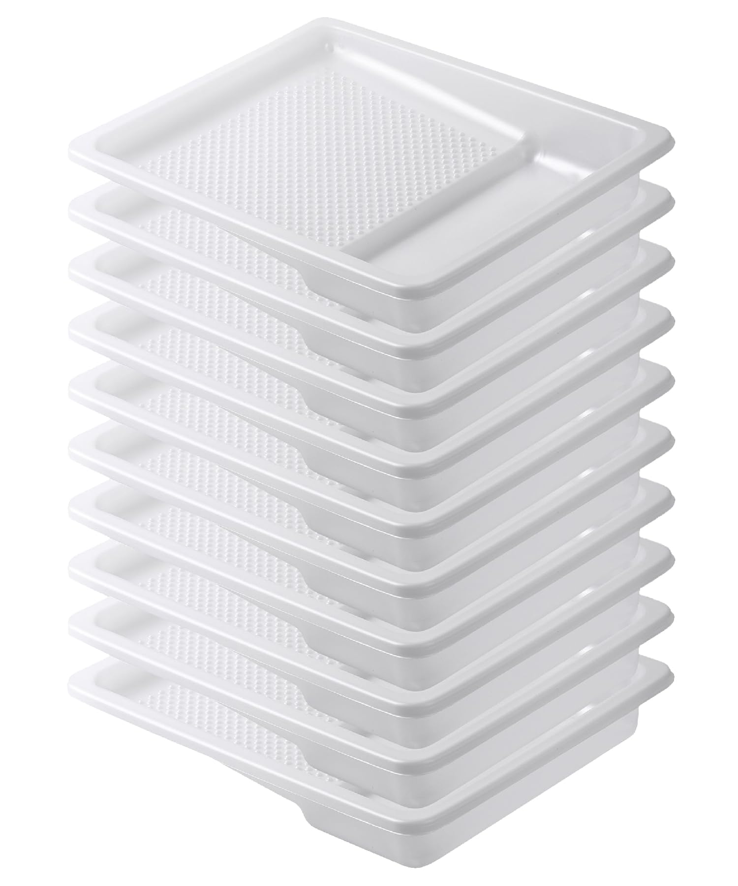 Bates 9 Inch Disposable Paint Tray Liners - 10 Pack Plastic Paint Roller Trays for House Painting | Perfect for DIY Projects, Home Renovations & Professional Painting Jobs
