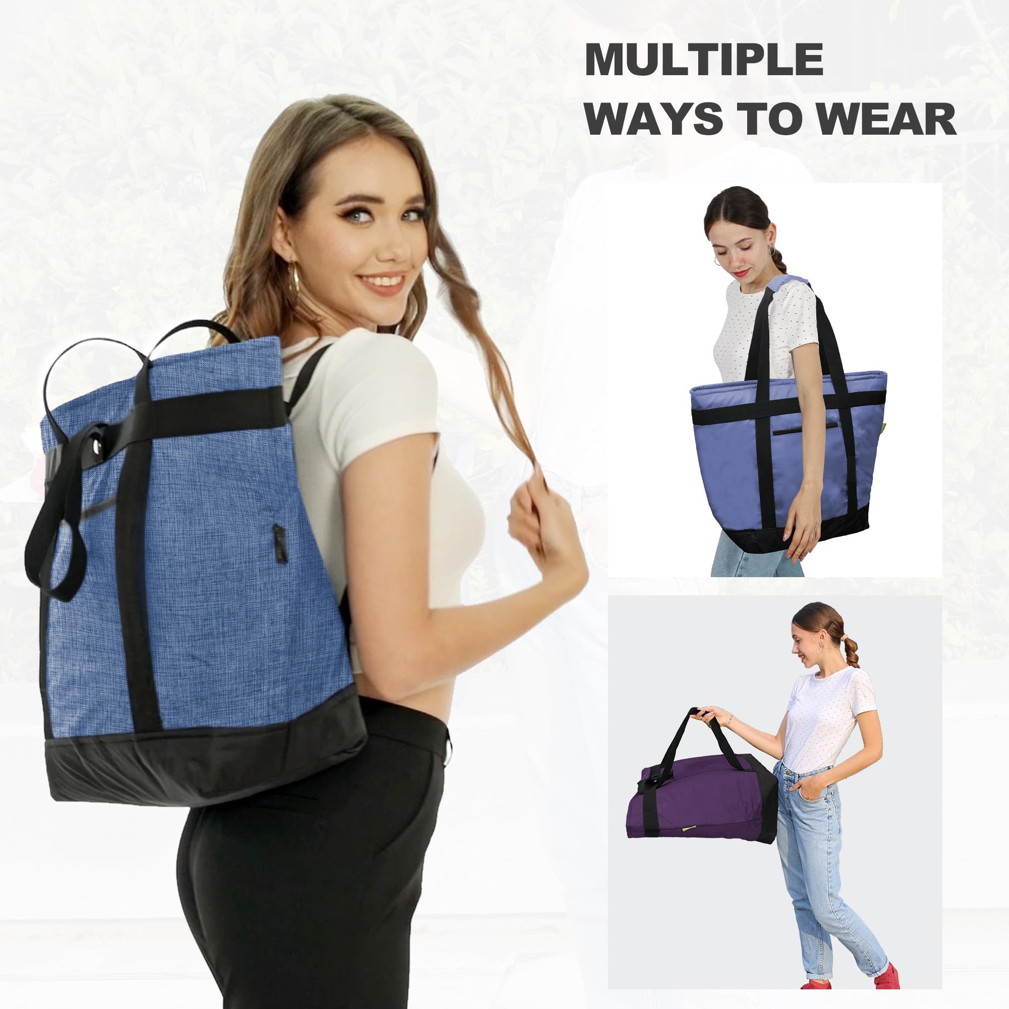 BeeGreen Insulated Cooler Bag - Leakproof Grocery Tote for Food Delivery & Picnics