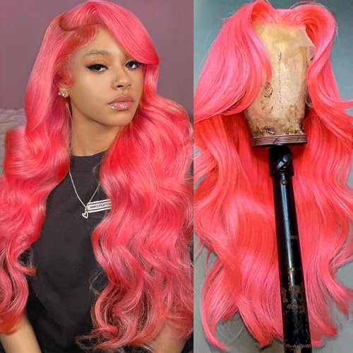 13x6 Hot Pink Human Hair