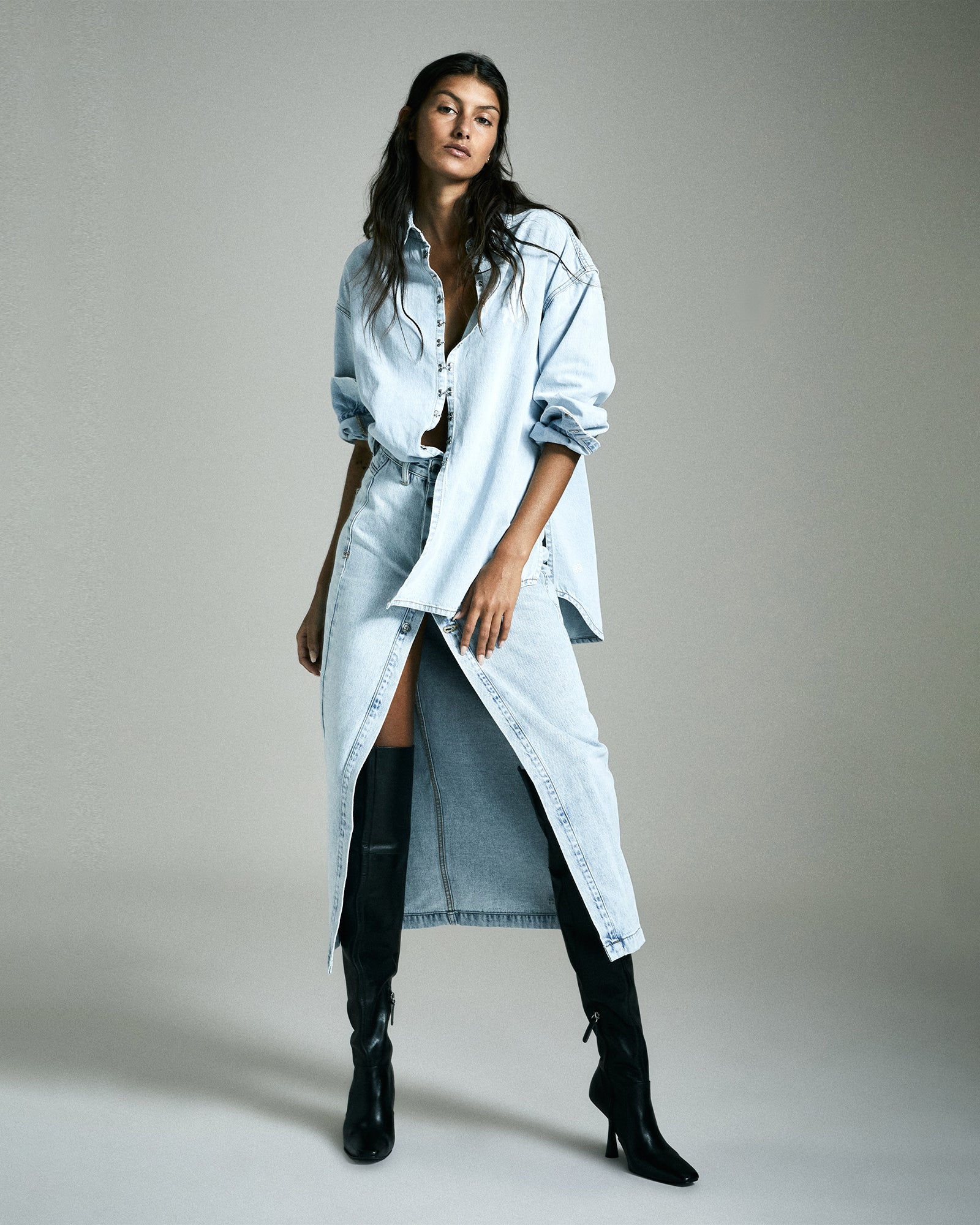 UNDONE SHIRT MUSE - Stylish Distressed Denim Shirt for Men & Women | Perfect for Casual Outfits, Streetwear Fashion & Layering