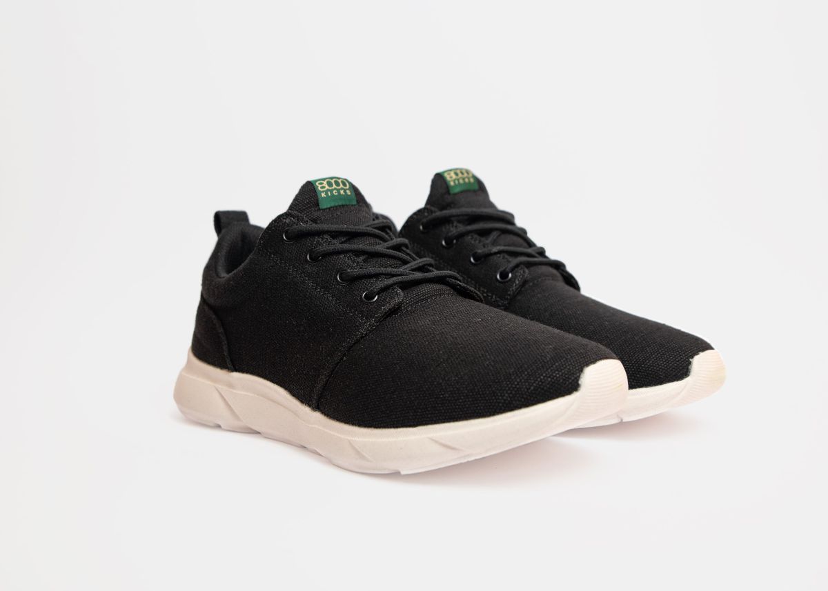 8000kicks Explorer V2 Sneakers - Waterproof & Eco-Friendly Black/White Casual Shoes for Men | Perfect for Hiking, Travel & Everyday Wear