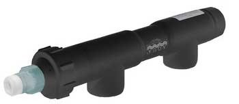 Aqua Ultraviolet AAV00070 57-Watt UV Sterilizer for Aquarium - 2-Inch Black Water Clarifier | Eliminates Algae & Harmful Bacteria for Freshwater & Saltwater Fish Tanks