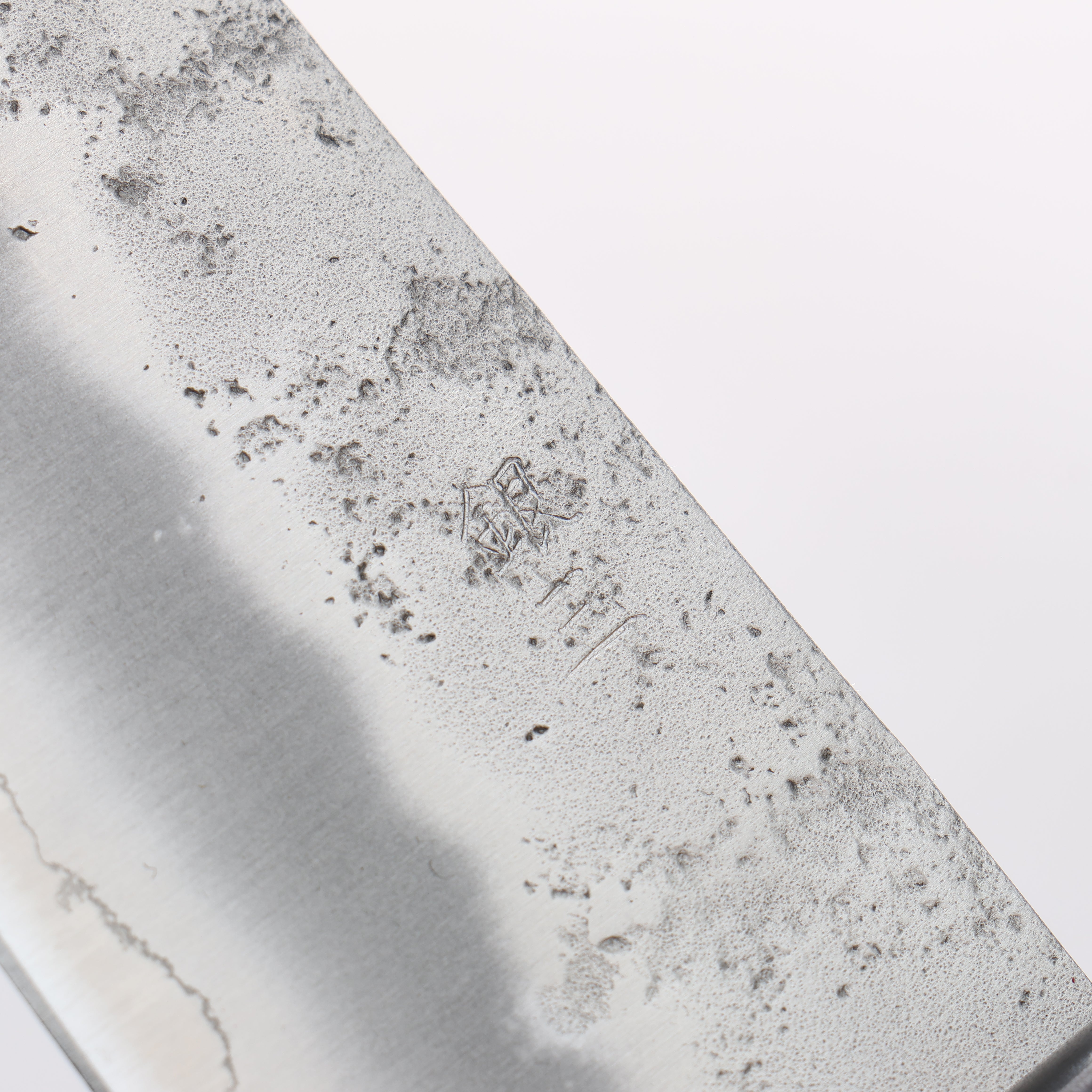 Premium OUL Silver Steel No.3 Nashiji Santoku Knife 180mm with Purple Pakkawood Handle - Japanese Chef Knife for Slicing, Dicing & Chopping Vegetables, Meat & Fish - Perfect for Home Kitchen & Professional Use