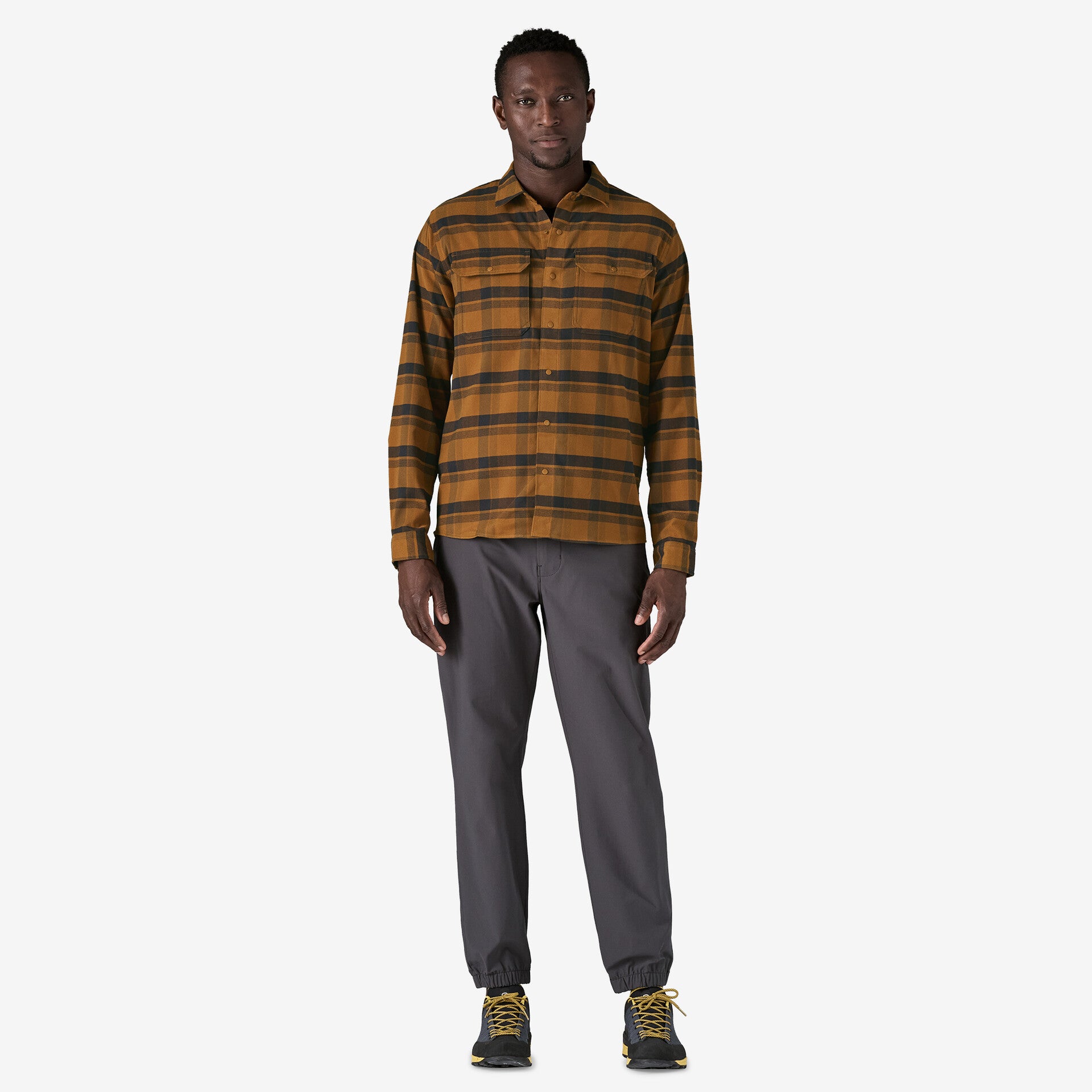 **Men's Canyonite Flannel Shirt - Soft Plaid Long Sleeve Button-Up for Casual & Outdoor Wear - Perfect for Camping, Hiking, and Fall Layering**
